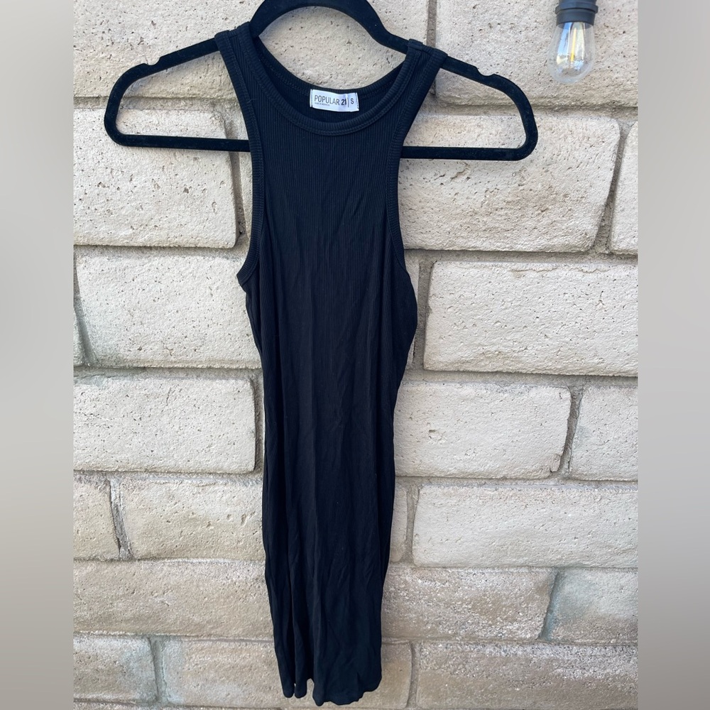 Black tank top dress